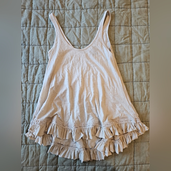 Angie Ruffle Hem Tank Top - Picture 1 of 5